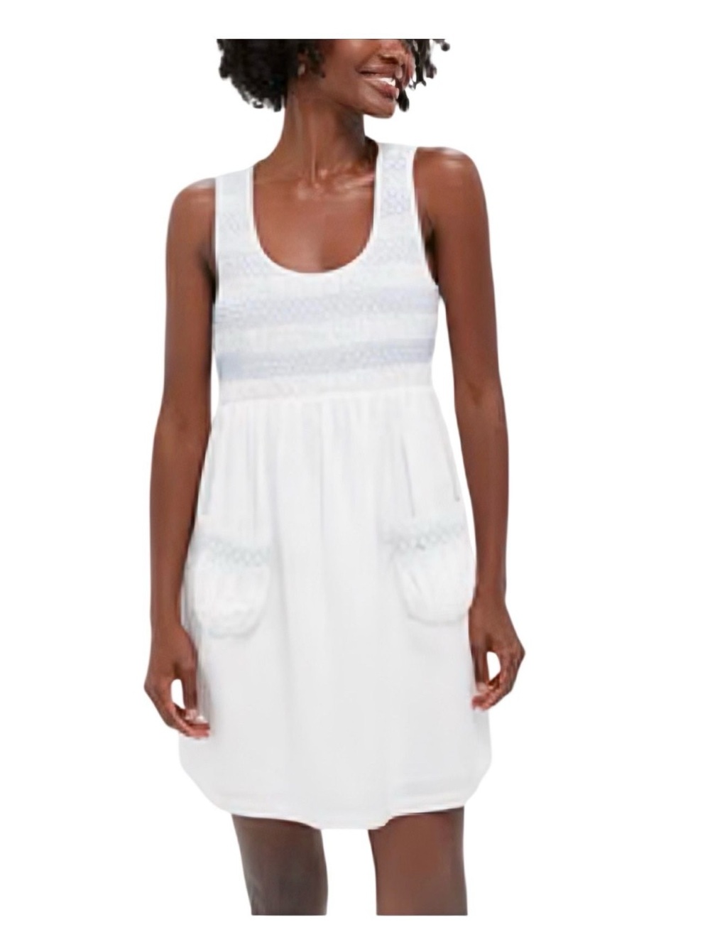 Tuckernuck White Crochet Bodice Dress